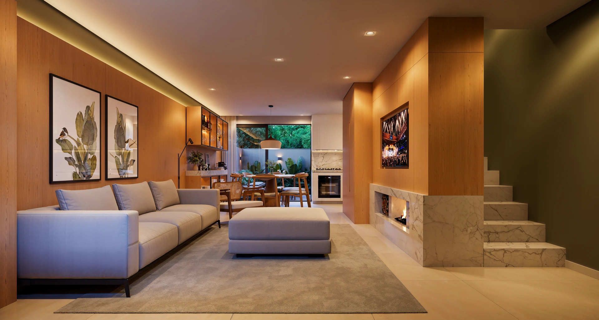 Casa de 3 dormitórios — Living