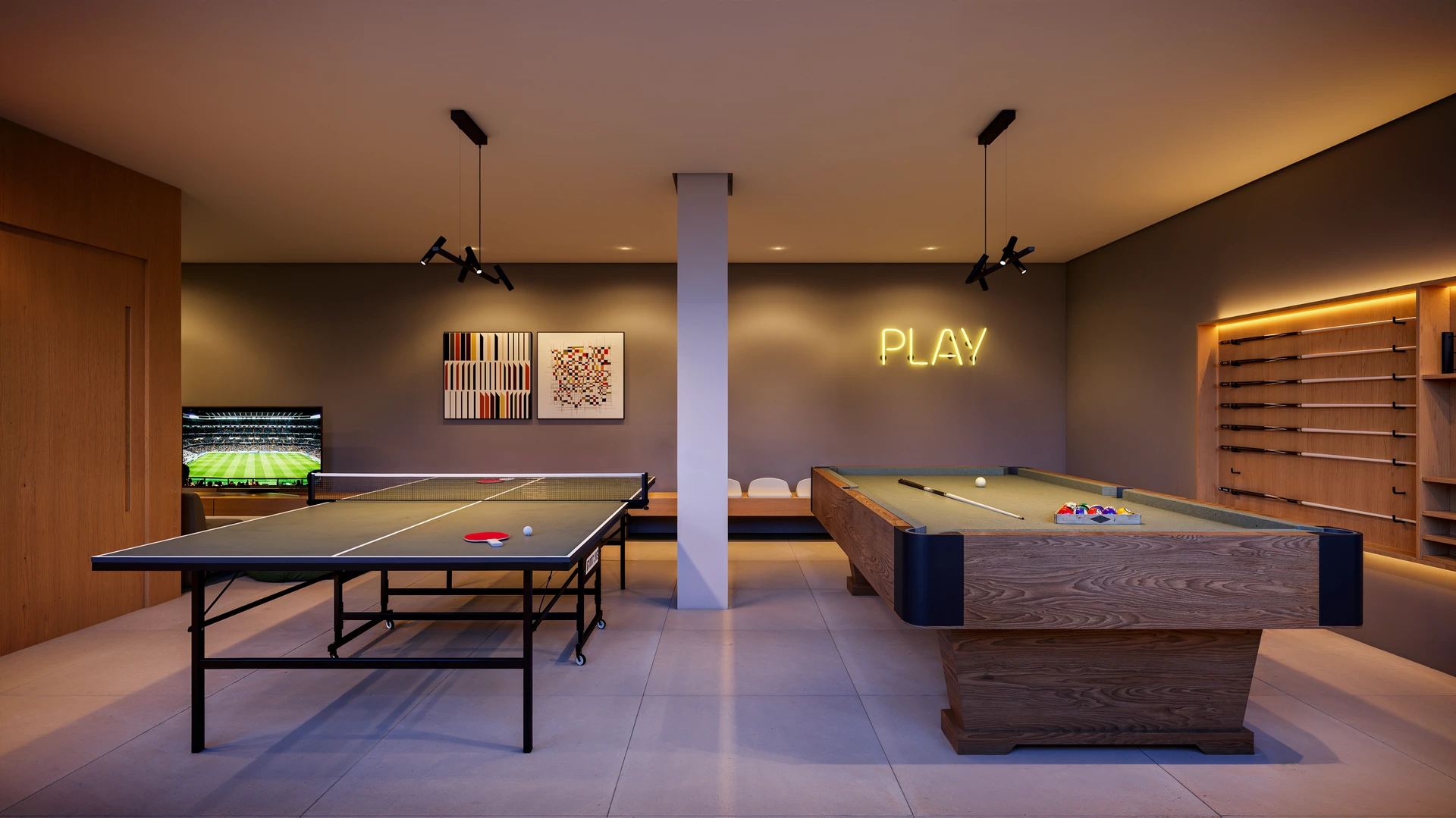 Club House — Sala de jogos